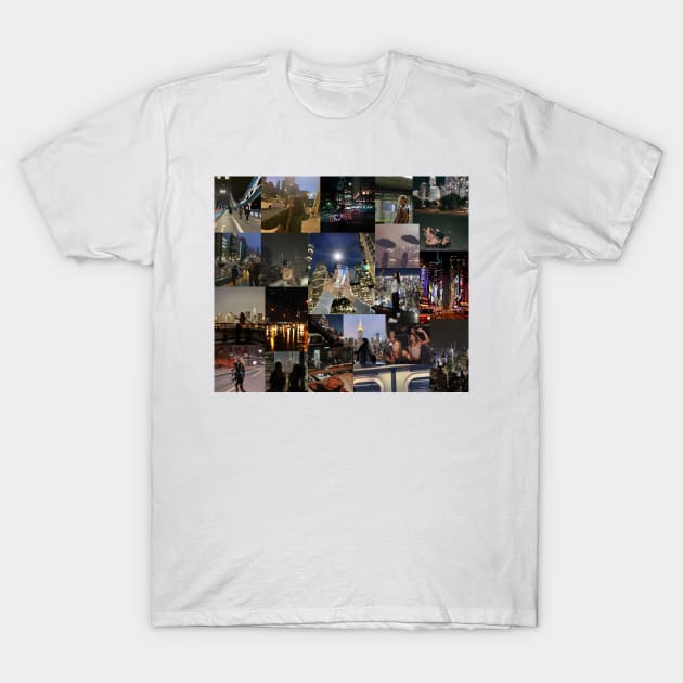 city night life aesthetic collage T-Shirt by morgananjos